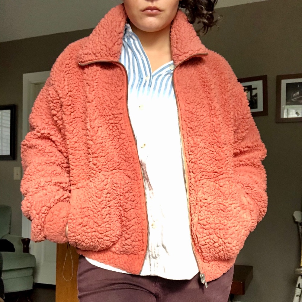 Wild Fable Coral Teddy Bear Jacket - Picture 4 of 4